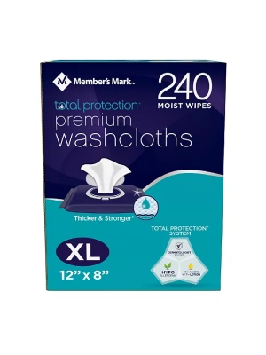 Member's Mark Adult Washcloths, 240 ct.