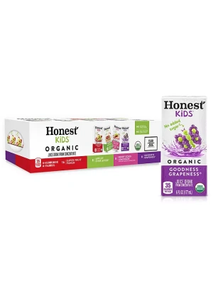 Honest Kids Organic Fruit Juice Drink Boxes Variety Pack 6 fl. oz., 40 pk.