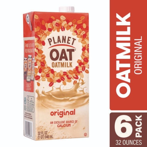 Original Oat Milk Cartons, 32 oz Carton, 6/Carton