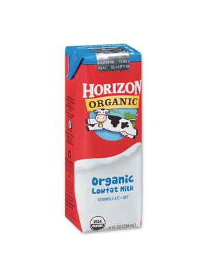 Low Fat Milk, 1% Plain, 8 oz, 18/Carton