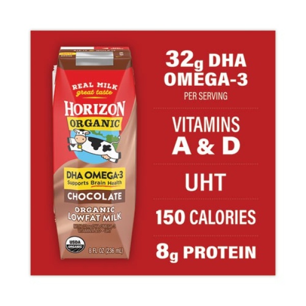 Low Fat Milk, Chocolate, 8 oz, 18/Carton